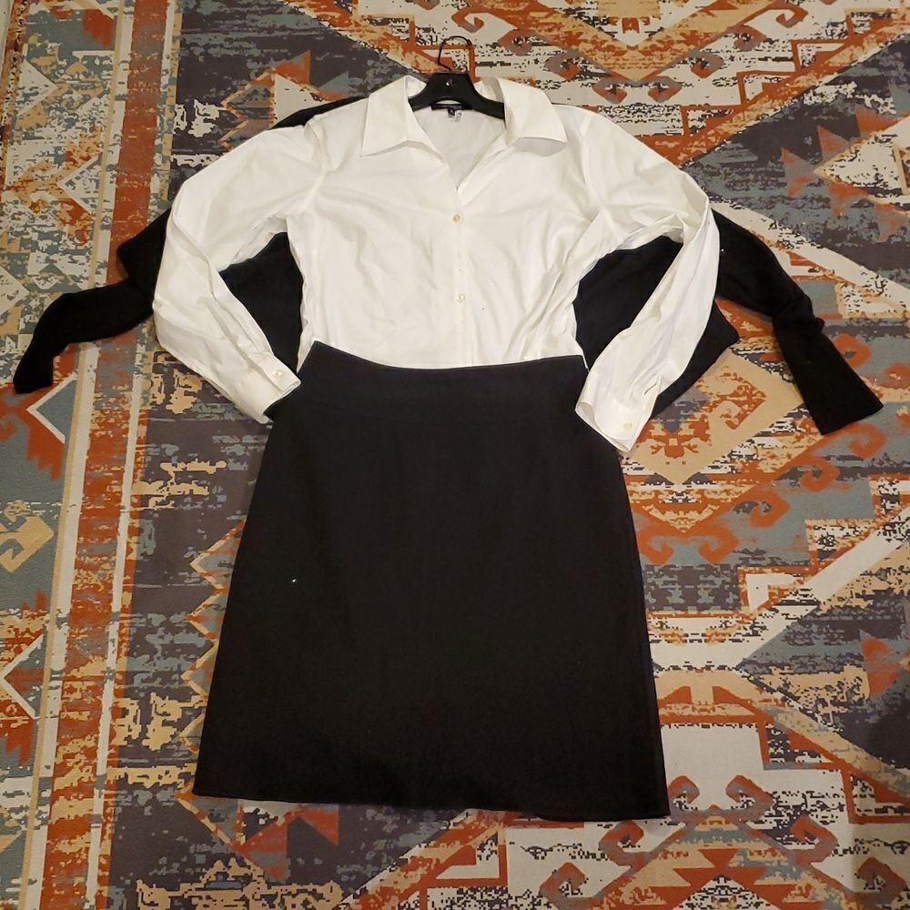Brooks 346 a‎ line wool lined pencil skirt